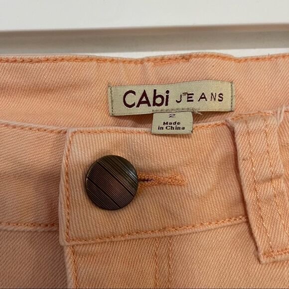 CAbi Jeans Bree Capri Creamsicle Crop Jeans - Picture 7 of 8